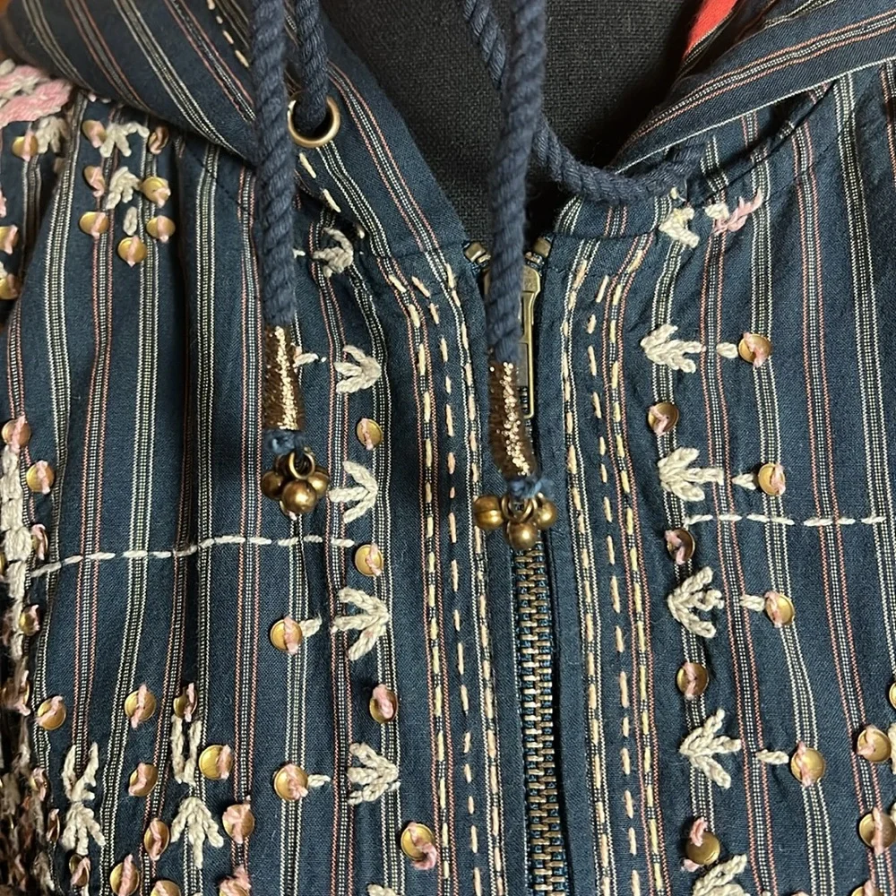 FREE PEOPLE Embellished Stripe Pullover - Picture 11 of 16